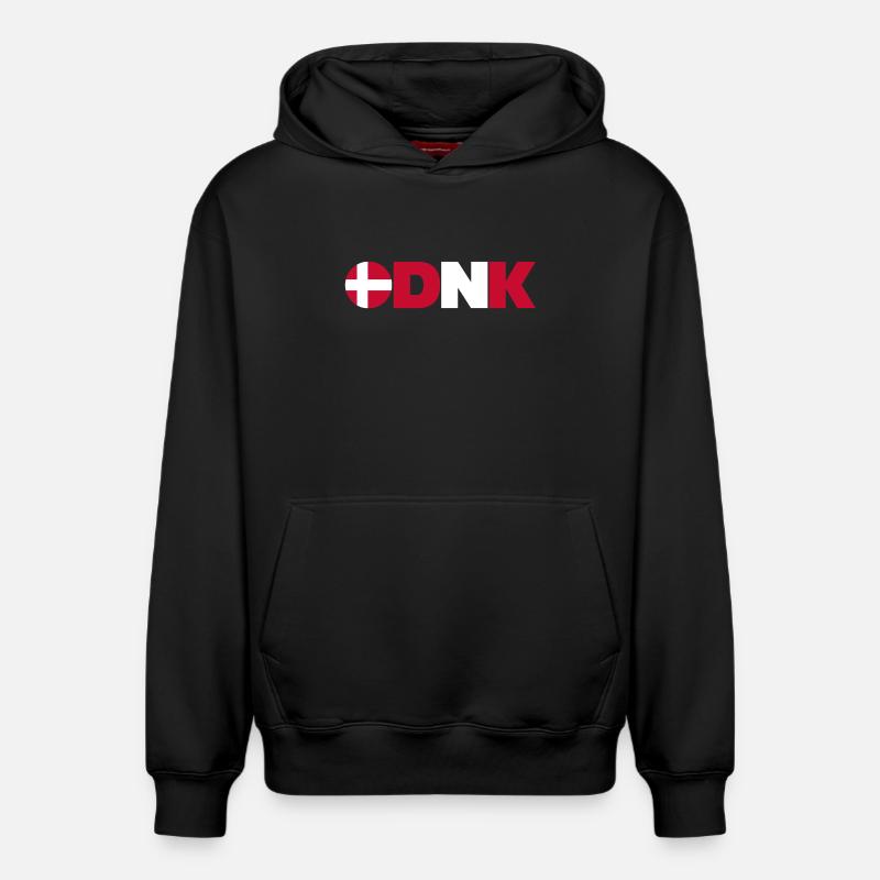 Danemark - Sweat à capuche unisexe décontracté en coton biologique – de SPREAD - noir