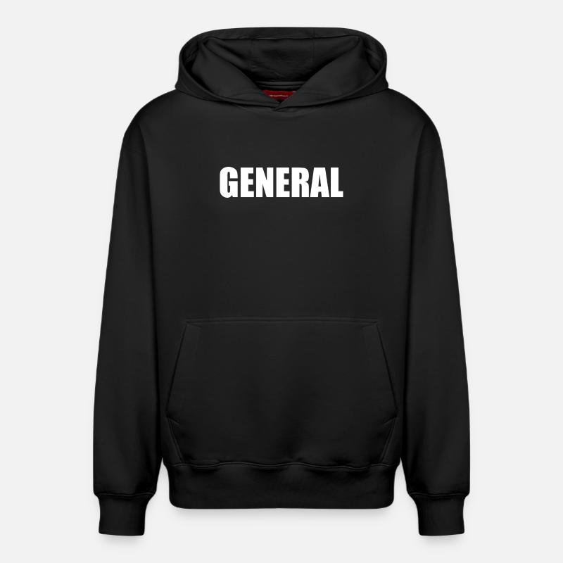 LOGO GENERAL - Sweat à capuche unisexe décontracté en coton biologique – de SPREAD - noir