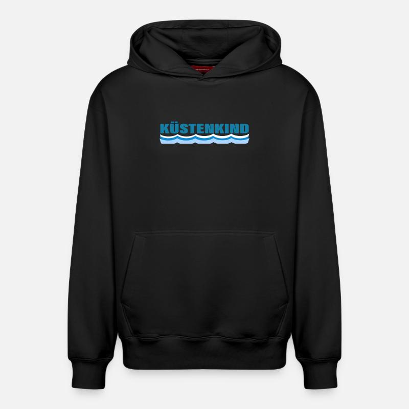 ENFANT CÔTIER - Sweat à capuche unisexe décontracté en coton biologique – de SPREAD - noir