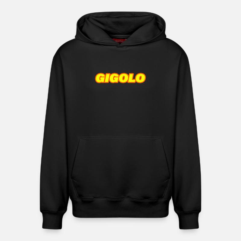 Gigolo - Sweat à capuche unisexe décontracté en coton biologique – de SPREAD - noir