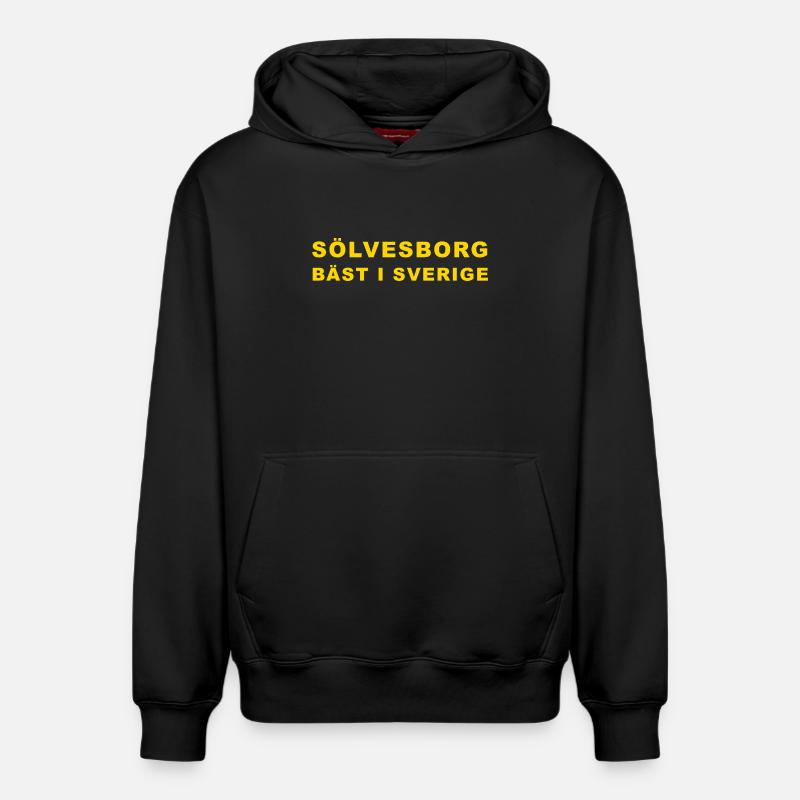Champions de Suède 2025 - Sweat à capuche unisexe décontracté en coton biologique – de SPREAD - noir