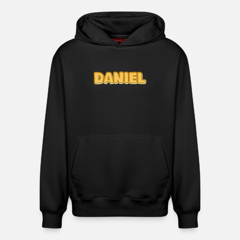 Daniel Daniel - Relaxed Unisex Organic Hoodie – von SPREAD - Schwarz