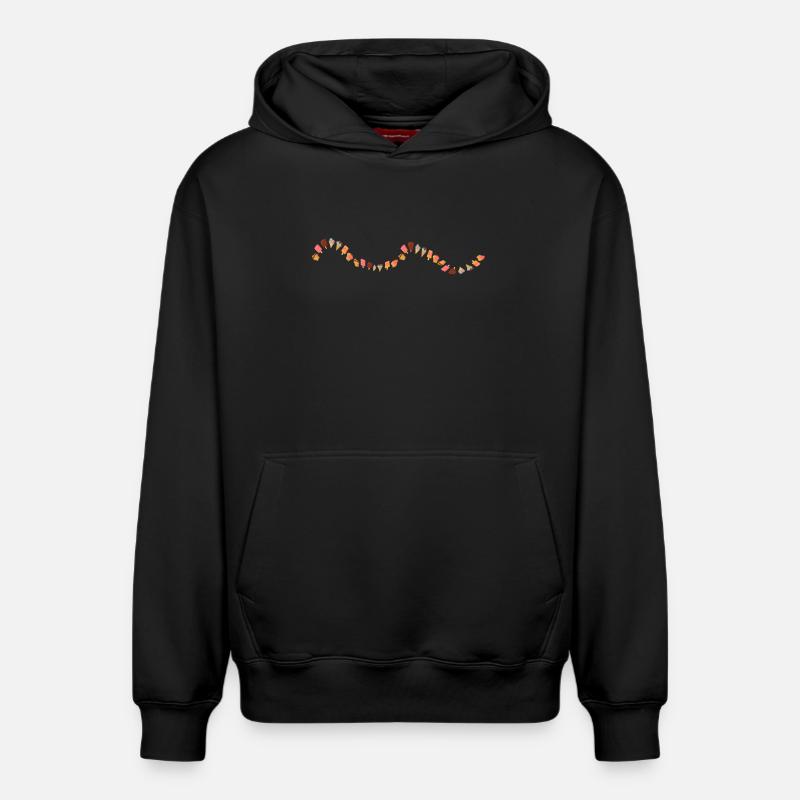Glace - Sweat à capuche unisexe décontracté en coton biologique – de SPREAD - noir