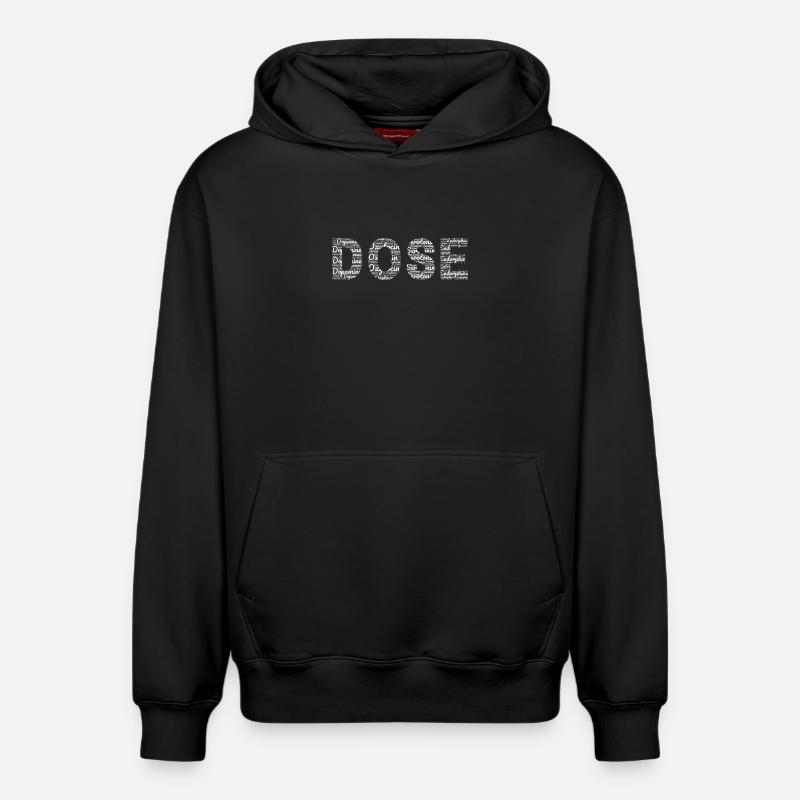 Dose - Sweat à capuche unisexe décontracté en coton biologique – de SPREAD - noir