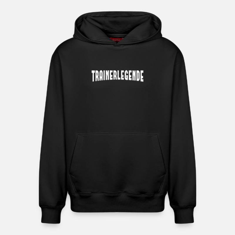 Trainerlegende Trainer bester Coach - Relaxed Unisex Organic Hoodie – von SPREAD - Schwarz