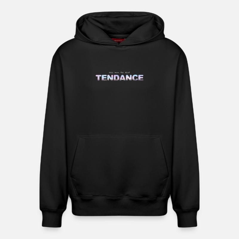 TENDENZ - Relaxed Unisex Organic Hoodie – von SPREAD - Schwarz
