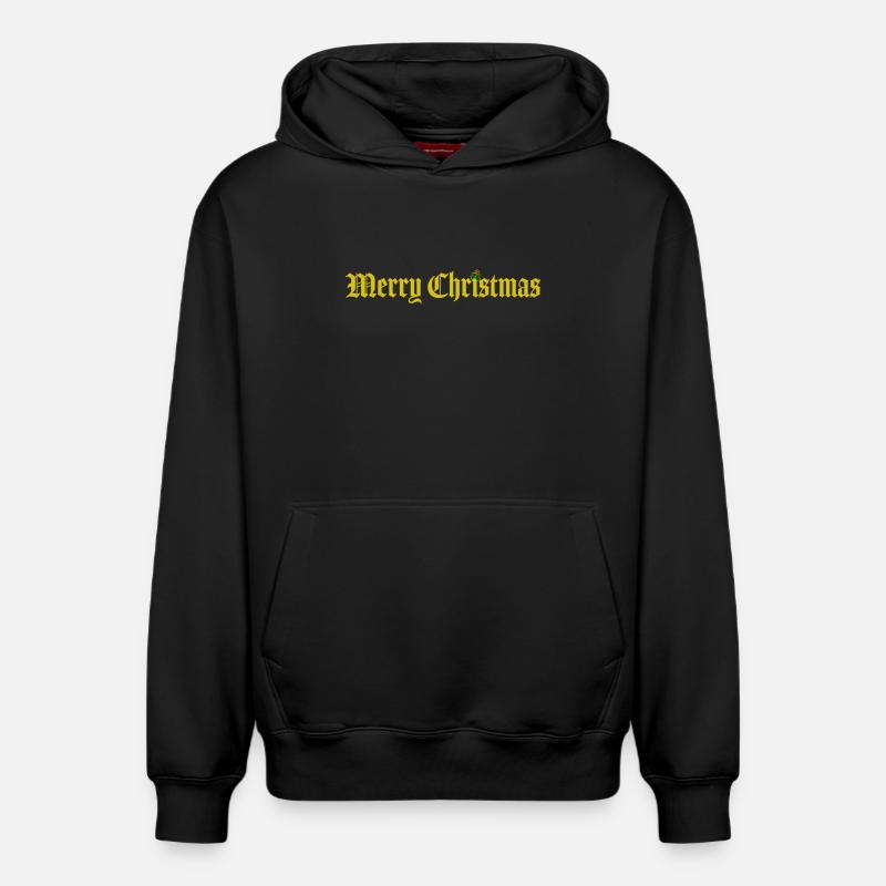 Joyeux Noël - Sweat à capuche unisexe décontracté en coton biologique – de SPREAD - noir