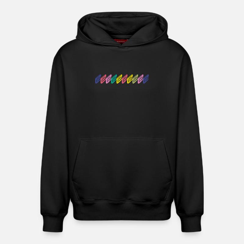 Cassette audio - Sweat à capuche unisexe décontracté en coton biologique – de SPREAD - noir