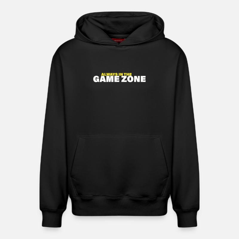 ZONE DE JEU - Sweat à capuche unisexe décontracté en coton biologique – de SPREAD - noir