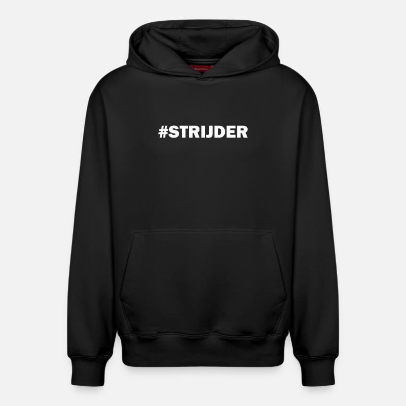 Guerrier Blanc - Sweat à capuche unisexe décontracté en coton biologique – de SPREAD - noir
