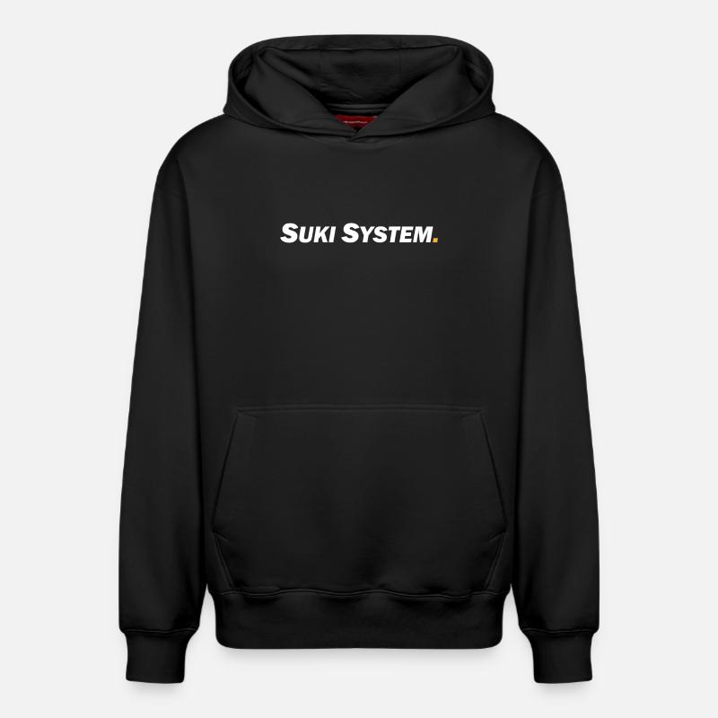 Système Suki - Sweat à capuche unisexe décontracté en coton biologique – de SPREAD - noir