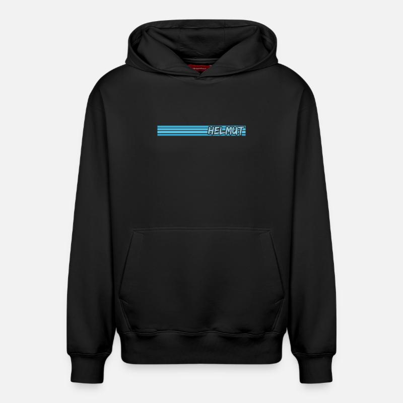 Helmut comme nom - Sweat à capuche unisexe décontracté en coton biologique – de SPREAD - noir
