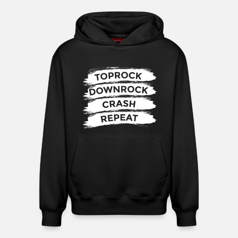 Breakdance Techniques - Relaxed Unisex Organic Hoodie – by SPREAD - black