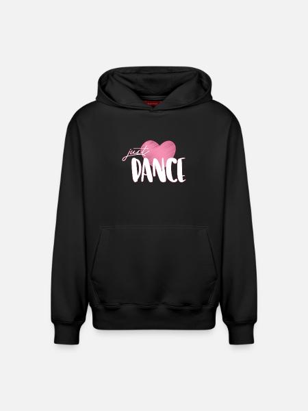 danse - Sweat à capuche unisexe décontracté en coton biologique – de SPREAD - noir