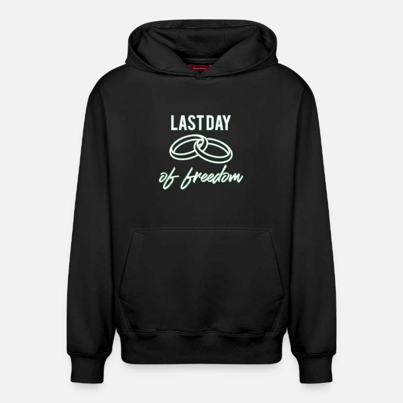 célibataire - Sweat à capuche unisexe décontracté en coton biologique – de SPREAD - noir