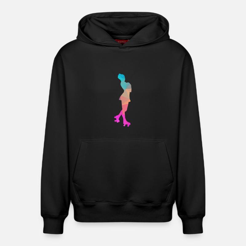 Abstrakter Eis- und Rollschuh-Design - Relaxed Unisex Organic Hoodie – von SPREAD - Schwarz