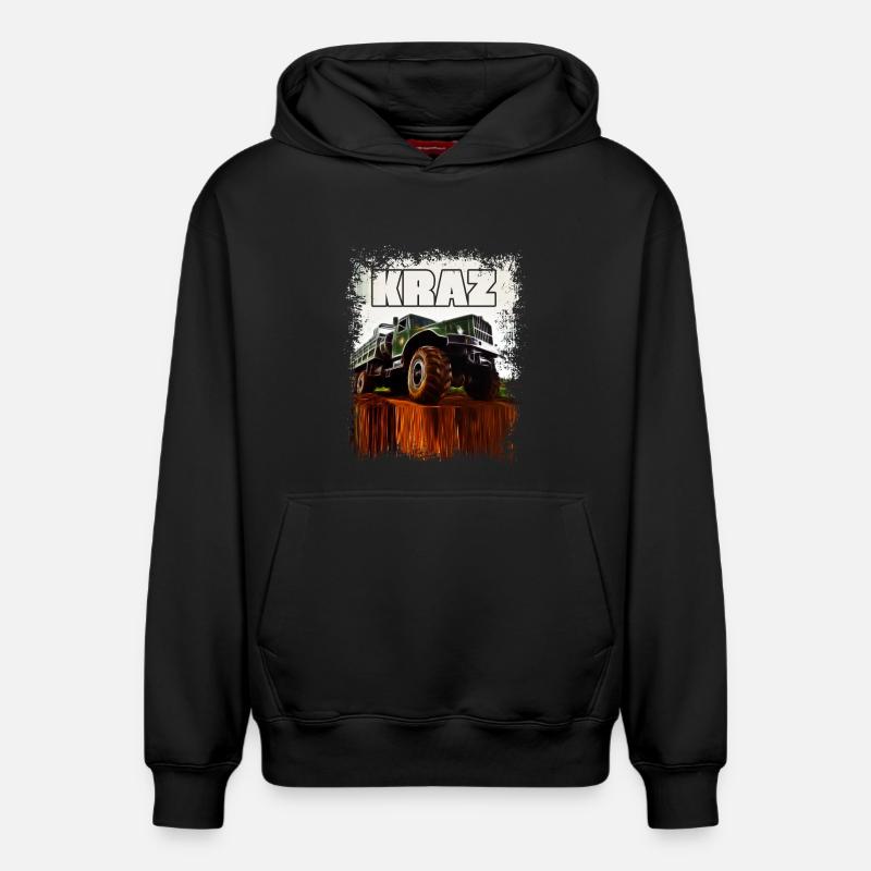 KRAZ - Sweat à capuche unisexe décontracté en coton biologique – de SPREAD - noir