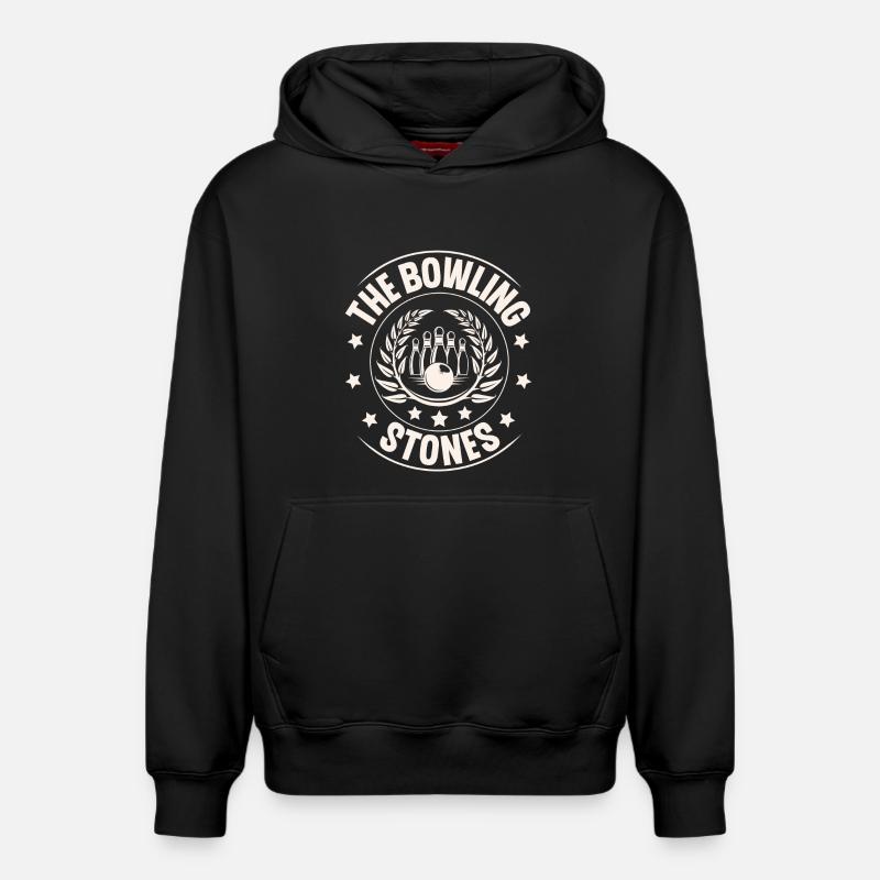 Bowling - Sweat à capuche unisexe décontracté en coton biologique – de SPREAD - noir