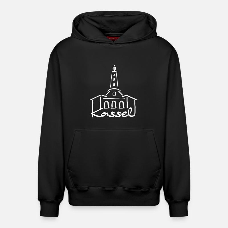 Hercule Kassel - Sweat à capuche unisexe décontracté en coton biologique – de SPREAD - noir