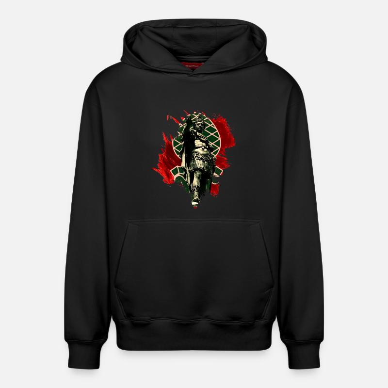 Augsbourg - Sweat à capuche unisexe décontracté en coton biologique – de SPREAD - noir
