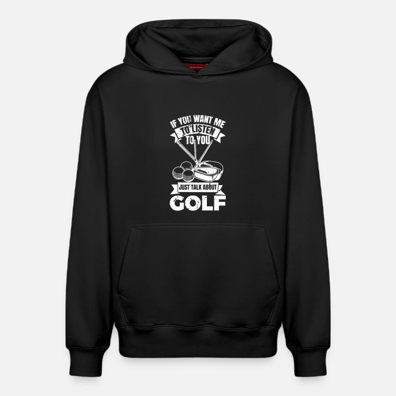 Golfe - Sweat à capuche unisexe décontracté en coton biologique – de SPREAD - noir