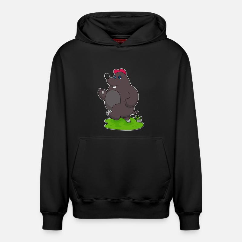 Mole Jogger Jogging - Sweat à capuche unisexe décontracté en coton biologique – de SPREAD - noir