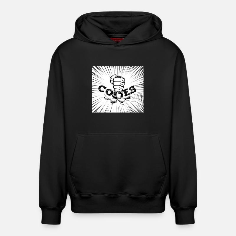 CASSER LES CODES - Sweat à capuche unisexe décontracté en coton biologique – de SPREAD - noir
