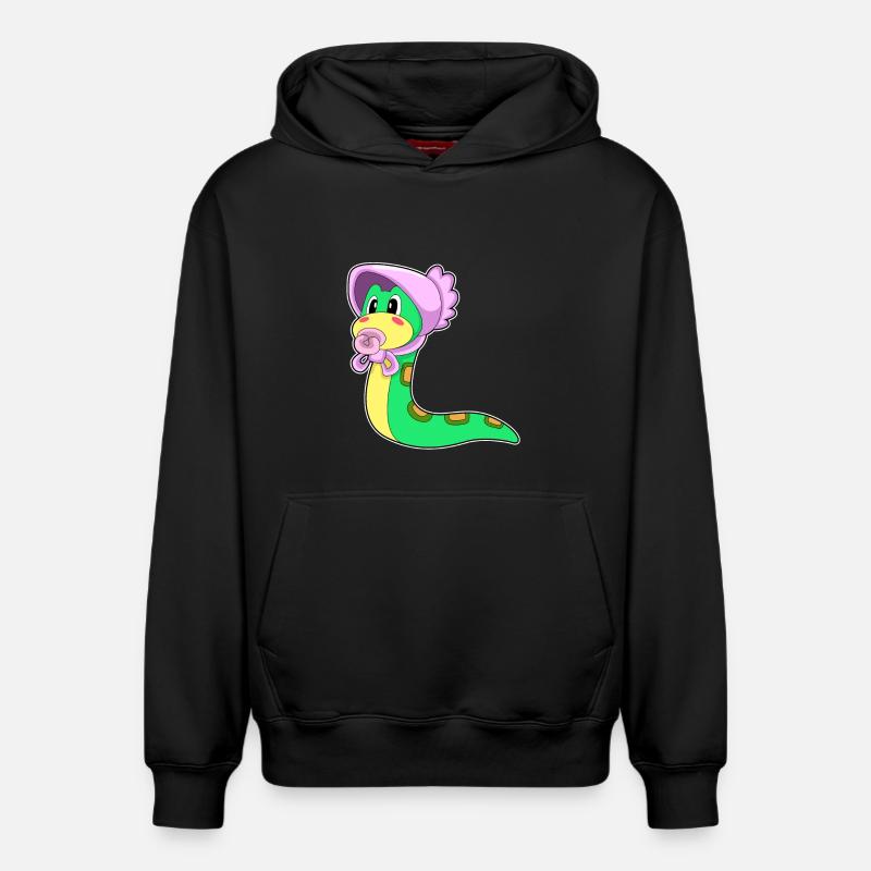 Sucette Serpent Bébé - Sweat à capuche unisexe décontracté en coton biologique – de SPREAD - noir