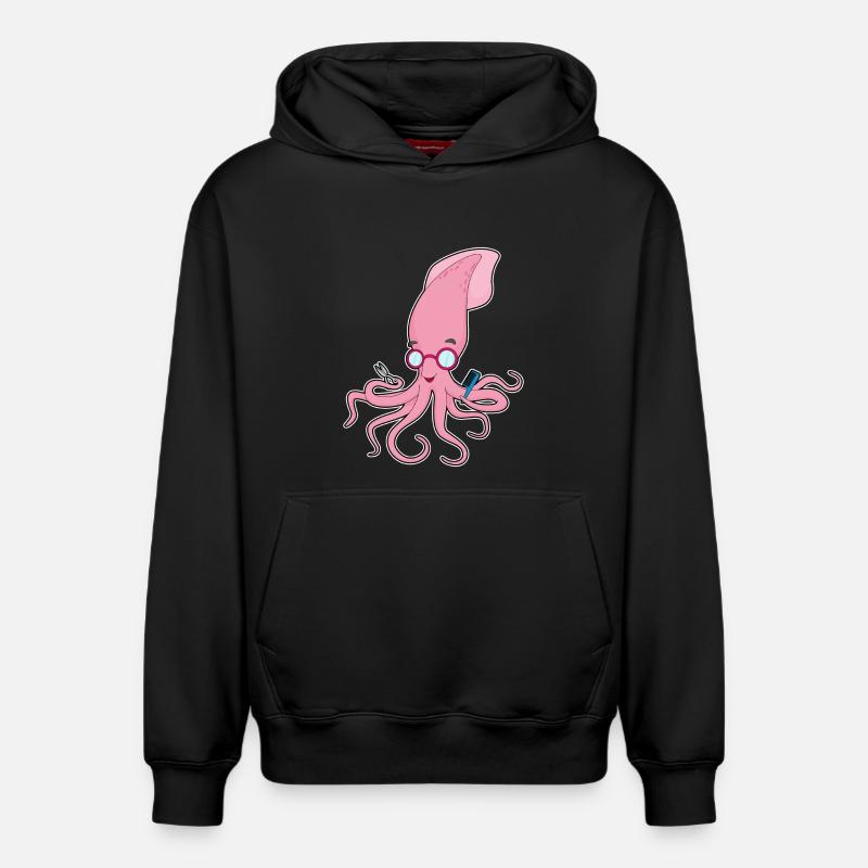 Calmar Coiffeur Ciseaux - Sweat à capuche unisexe décontracté en coton biologique – de SPREAD - noir