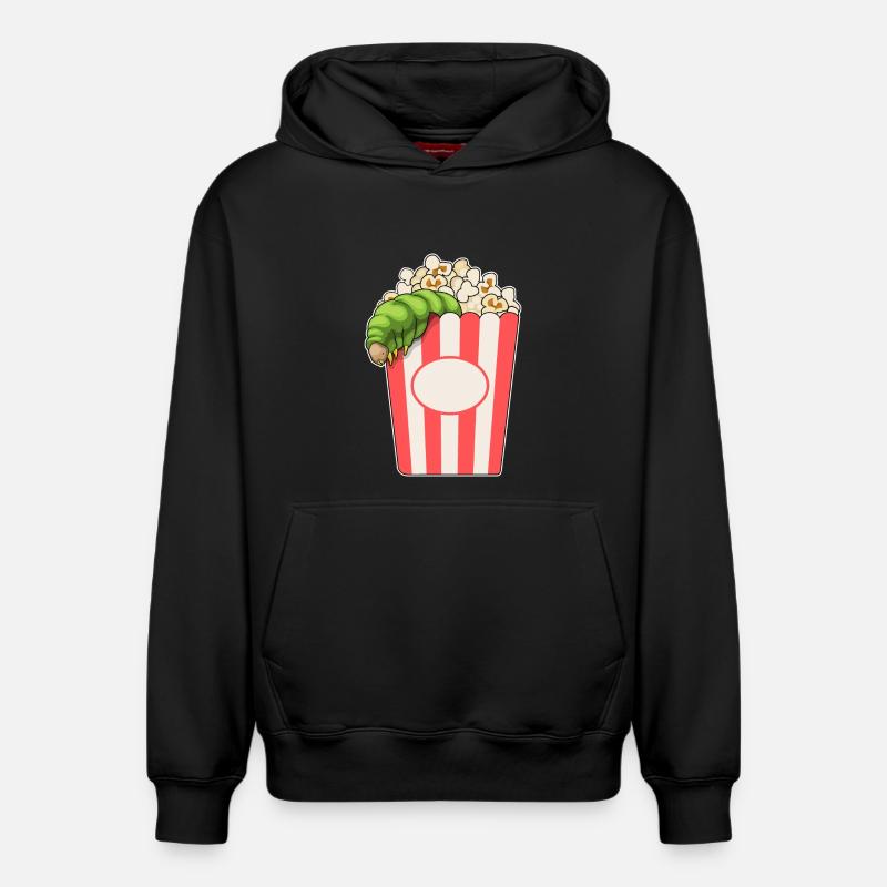Maïs soufflé chenille - Sweat à capuche unisexe décontracté en coton biologique – de SPREAD - noir