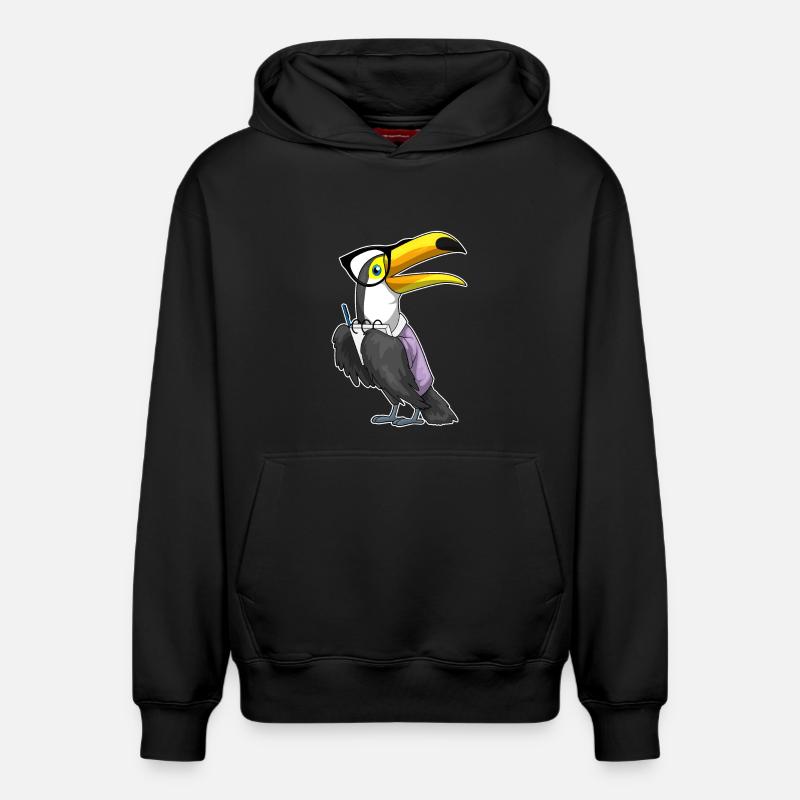 Toucan Secrétaire Bloc-notes - Sweat à capuche unisexe décontracté en coton biologique – de SPREAD - noir