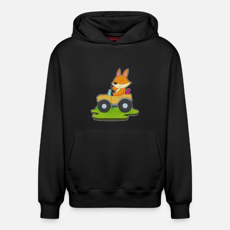 Fuchs Auto - Sweat à capuche unisexe décontracté en coton biologique – de SPREAD - noir