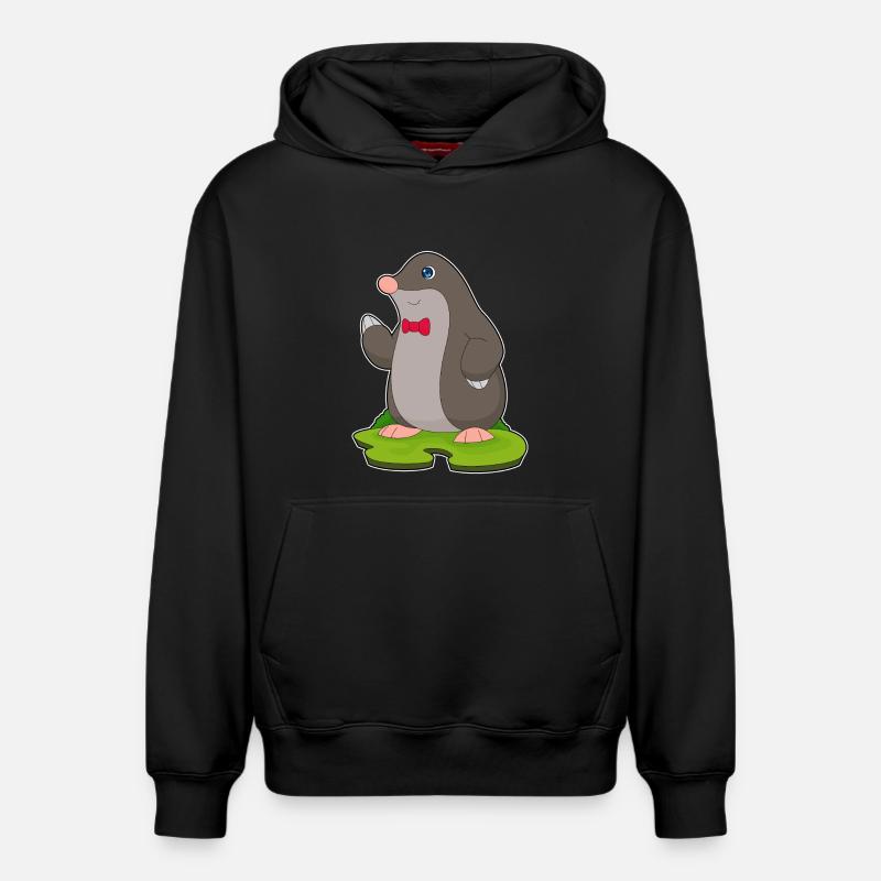 Noeud papillon Mole Gentleman - Sweat à capuche unisexe décontracté en coton biologique – de SPREAD - noir