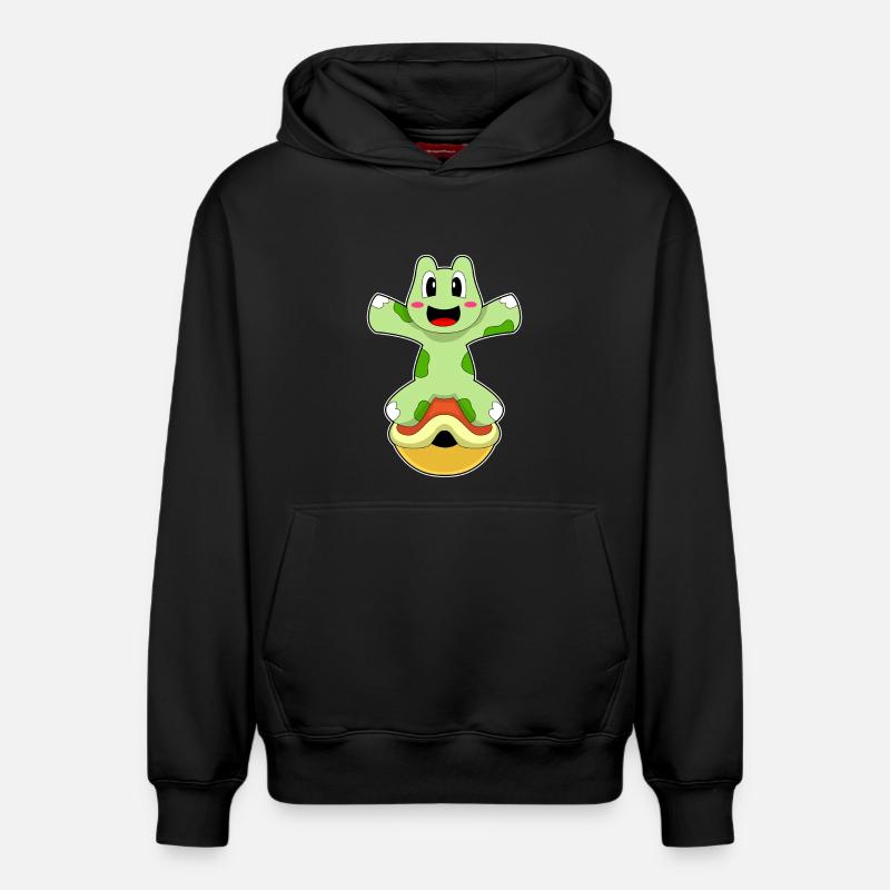 Turtle without shell - Relaxed Unisex Organic Hoodie – by SPREAD - black