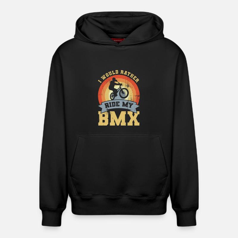 Motivation BMX - Sweat à capuche unisexe décontracté en coton biologique – de SPREAD - noir