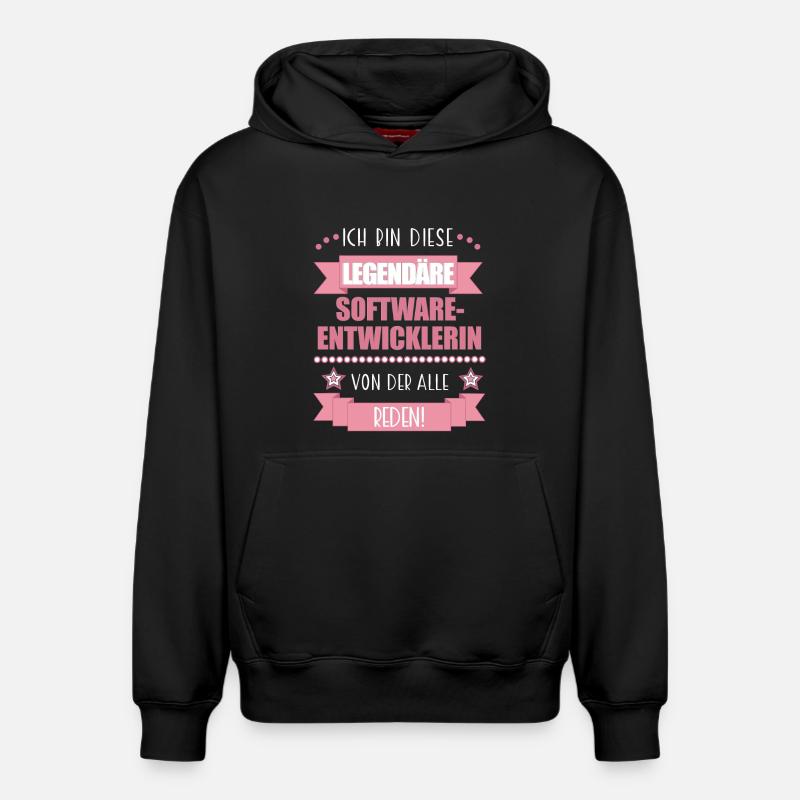 Softwareentwicklerin Codeexpertin süßes Geschenk - Relaxed Unisex Organic Hoodie – von SPREAD - Schwarz