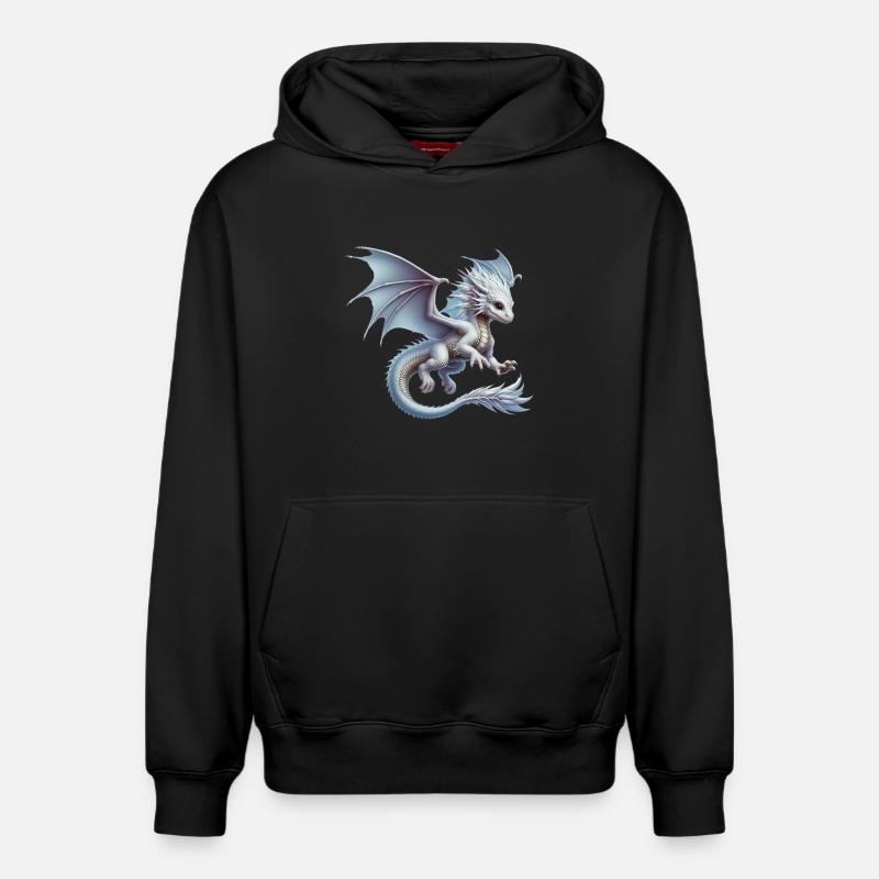 Dragon - Sweat à capuche unisexe décontracté en coton biologique – de SPREAD - noir