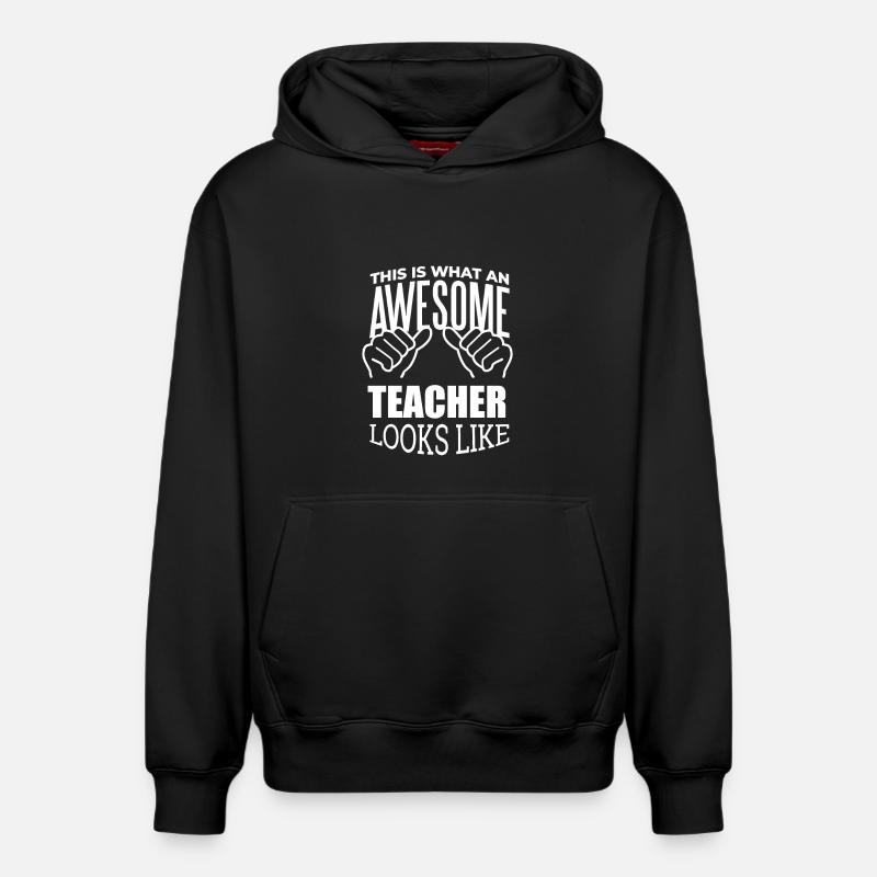 Professeur - Sweat à capuche unisexe décontracté en coton biologique – de SPREAD - noir
