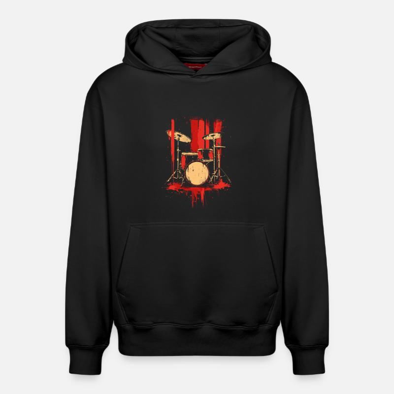 Piège Style Rétro - Sweat à capuche unisexe décontracté en coton biologique – de SPREAD - noir