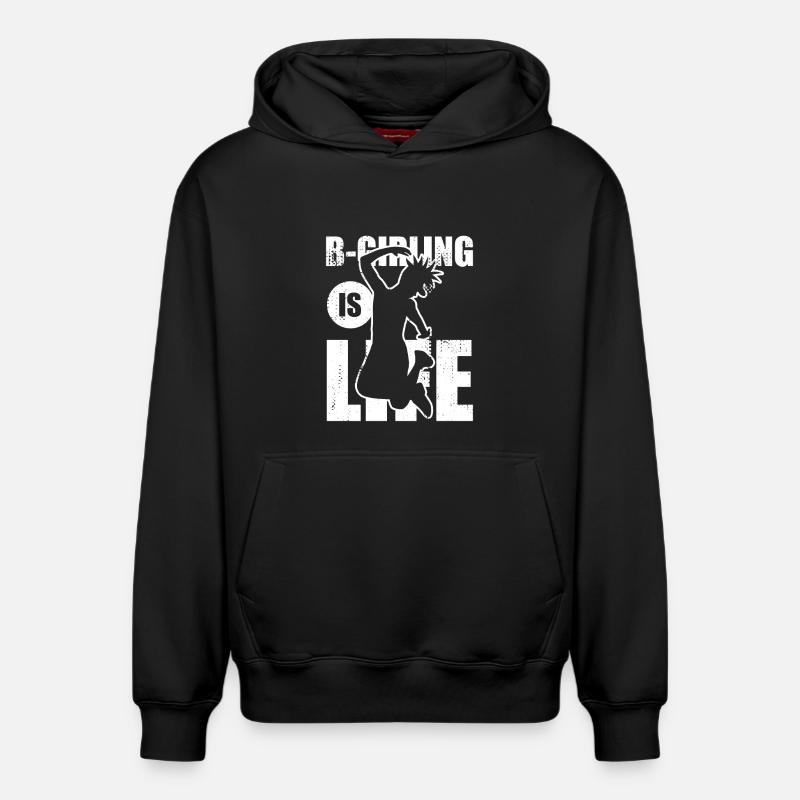 B Girling - Sweat à capuche unisexe décontracté en coton biologique – de SPREAD - noir