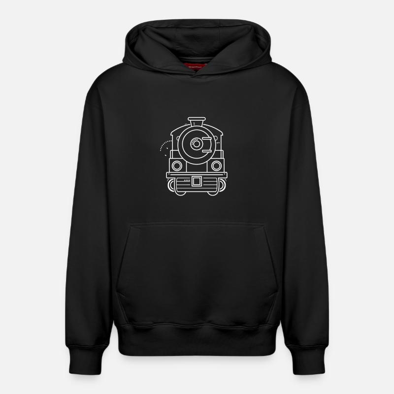 Style Locomotive Comique - Sweat à capuche unisexe décontracté en coton biologique – de SPREAD - noir