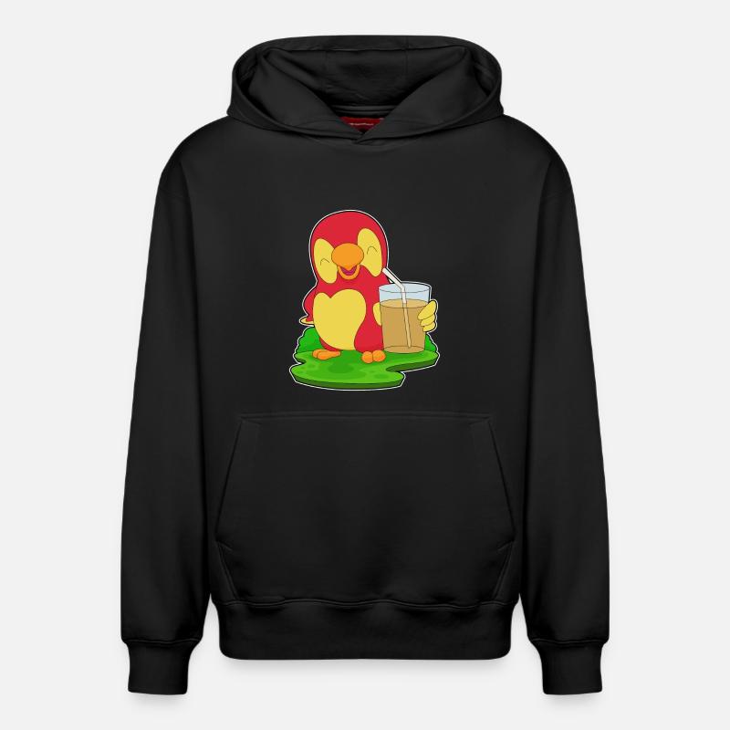 Jus de perroquet - Sweat à capuche unisexe décontracté en coton biologique – de SPREAD - noir