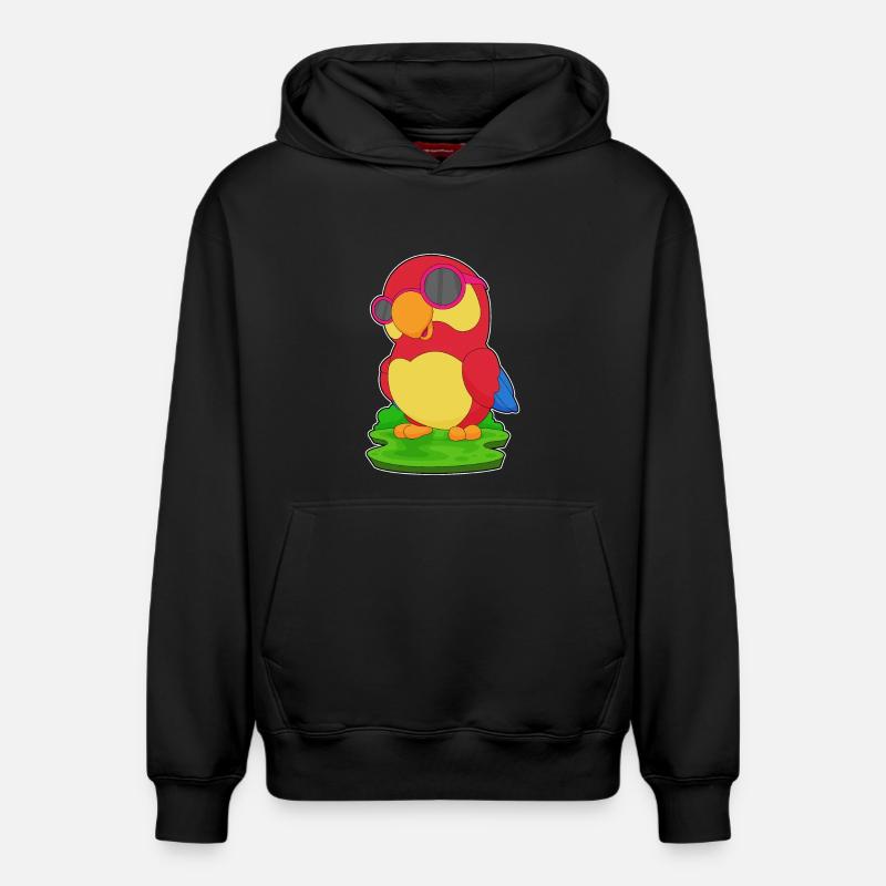 Lunettes de soleil Parrot - Sweat à capuche unisexe décontracté en coton biologique – de SPREAD - noir