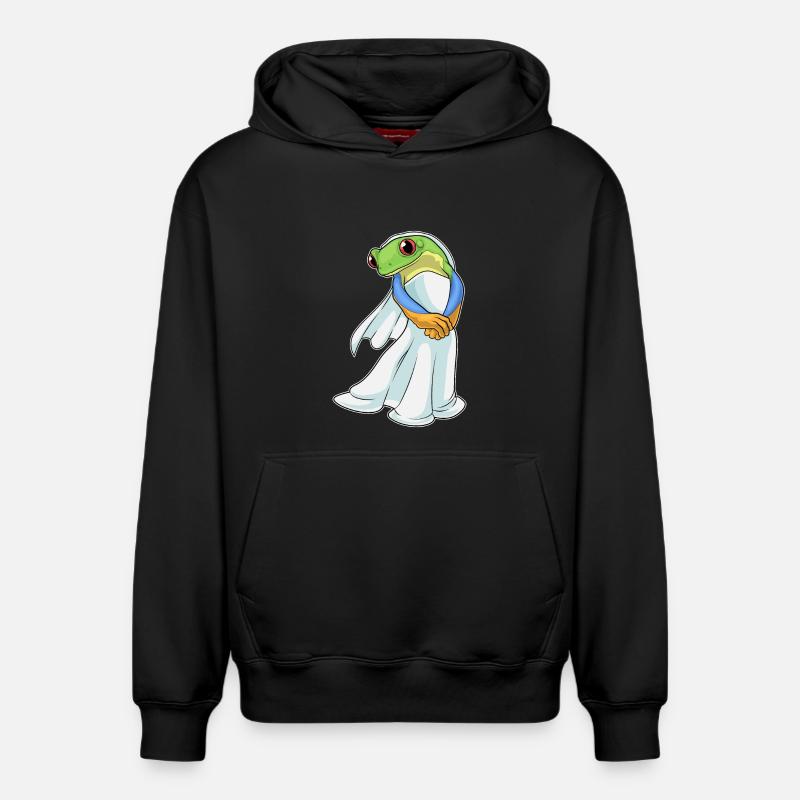 Grenouille Robe de mariée - Sweat à capuche unisexe décontracté en coton biologique – de SPREAD - noir