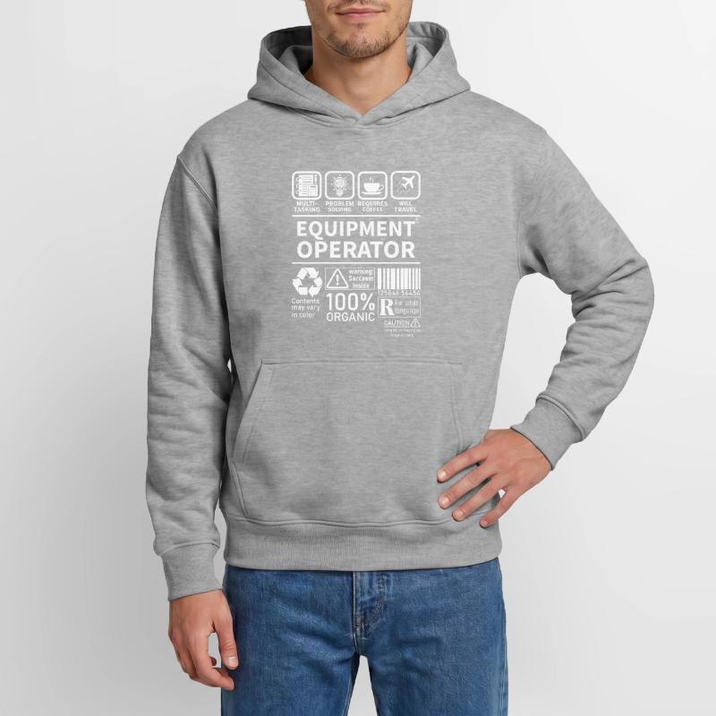 Equipment operator multi tasking problem solving Relaxed Unisex Organic Hoodie – by SPREAD