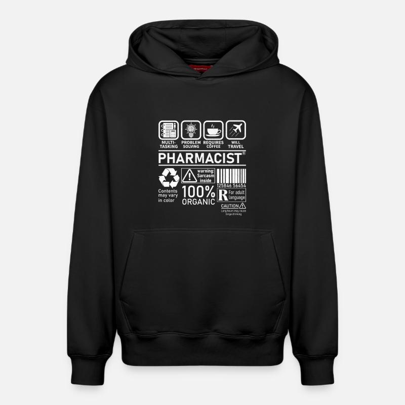 Pharmacist multi tasking problem solving - Relaxed Unisex Organic Hoodie – von SPREAD - Schwarz