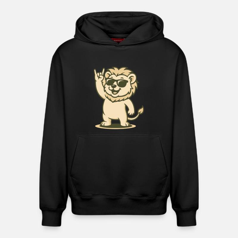 Rock 'n' Roar - Sweat à capuche unisexe décontracté en coton biologique – de SPREAD - noir