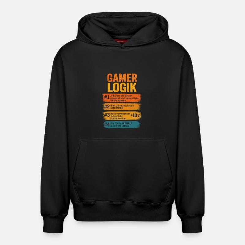 Gamer Logik Computer PC Controller Zocker - Relaxed Unisex Organic Hoodie – von SPREAD - Schwarz