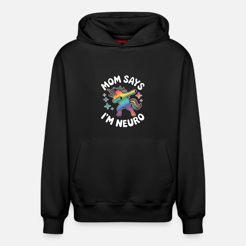 Neuroplongeurs - Sweat à capuche unisexe décontracté en coton biologique – de SPREAD - noir