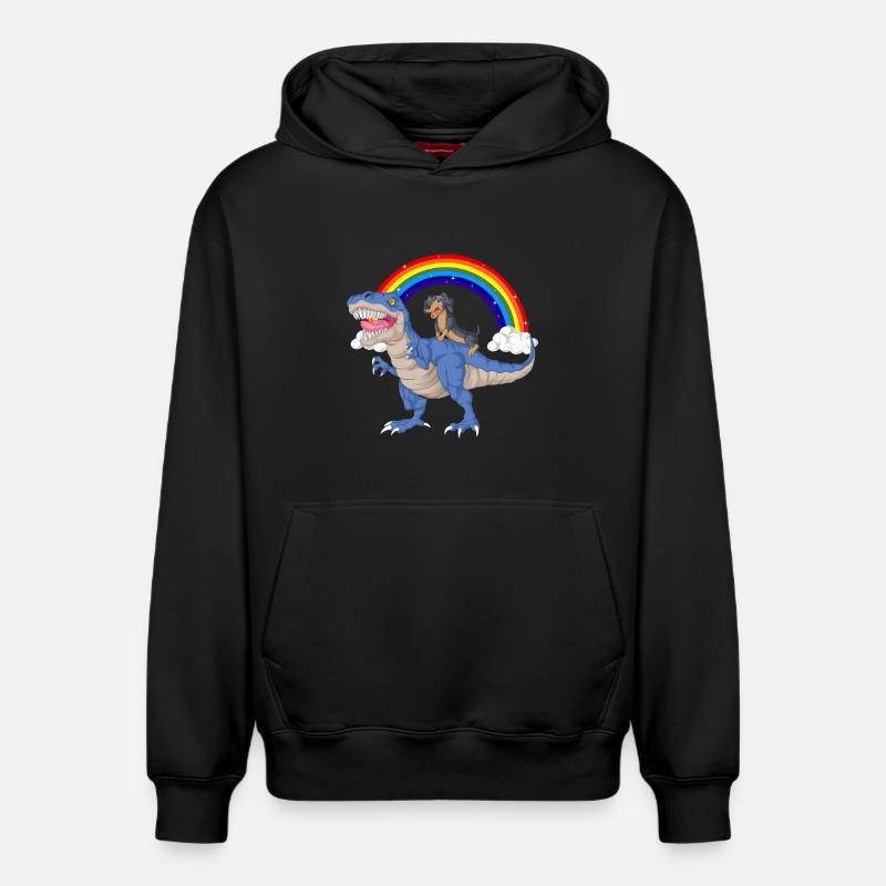 Teckel - Sweat à capuche unisexe décontracté en coton biologique – de SPREAD - noir